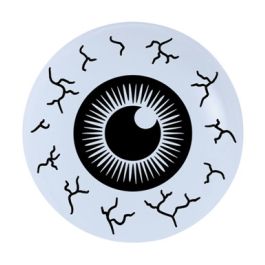 Eyeball Print Balloons 5 Inch - 100-Count White - Image 1