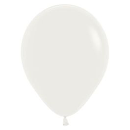 Almond White Latex Balloons 5 Inch - 100-Pack - Image 1