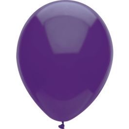 Purple Latex Balloons 7 Inch Round - 50-Pack - Image 1