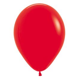 Red Balloons 11 Inch Round Shape Latex - 25 Count Bulk Party Supplies - Image 1
