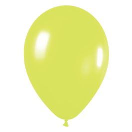 Neon Yellow Latex Balloons 11 Inch - 100-Pack - Image 1
