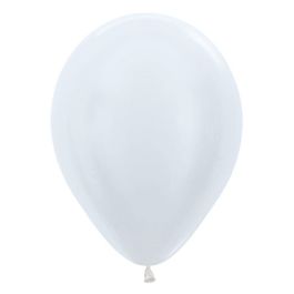 Pearl White Balloons 11 Inch Round - 25 Count Bulk Pack - Image 1