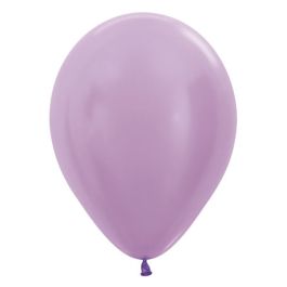 Pearl Lilac Latex Balloons 11 Inch - 100-Pack - Image 1