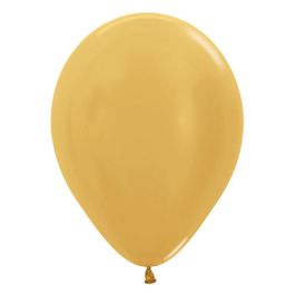 Metallic Gold Latex Balloons 11 Inch - 100-Pack - Image 1
