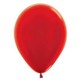 Metallic Red Latex Balloons 11 Inch - 100-Pack - Image 1