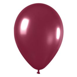 Metallic Burgundy Latex Balloons 11 Inch - 25-Pack - Image 1