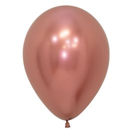 Rose Gold Latex Balloons 11 Inch Round - 50 Count - Image 1