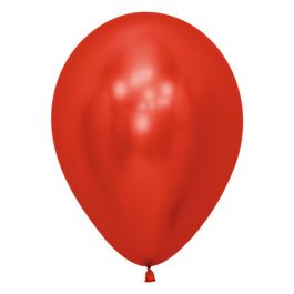 Crystal Red Latex Balloons 11 Inch - 50-Pack - Image 1
