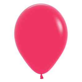 Raspberry Pink Latex Balloons 11 Inch - 100-Count Pack - Image 1