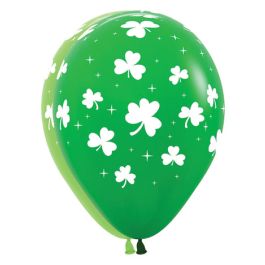 Green Shamrock Balloons 11 Inch - 50-Count St. Paddy's Day Pack - Image 1