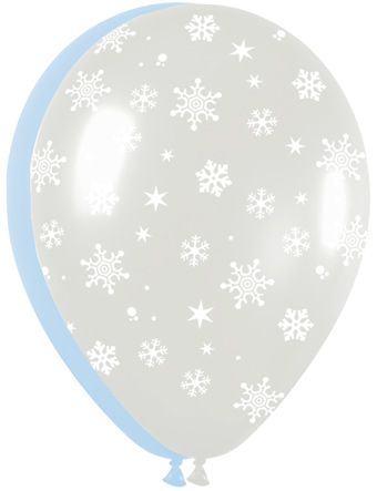 Snowflake Balloons - Bag of 50 - Image 1