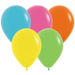 Tropical Assortment Balloons 11 Inch - 100 Count Pack - Image 1
