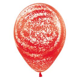 Red Graffiti Balloons 11 Inch - 50 Count Party Pack - Image 1