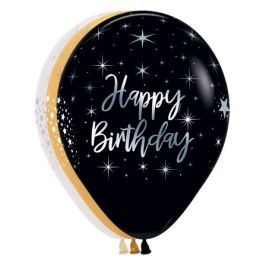 Happy Birthday Balloon 11 Inch - 50-Pack - Image 1