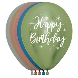 Assorted Latex Balloons 11 Inch - 50 Count Birthday Pack - Image 1