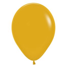 Mustard Yellow Balloons 11 Inch Round - 100 Count Latex Pack - Image 1