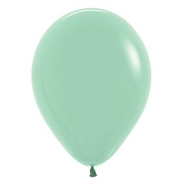 Pastel Green Balloon 11 Inch Round - 100 Count Latex Balloons - Image 1