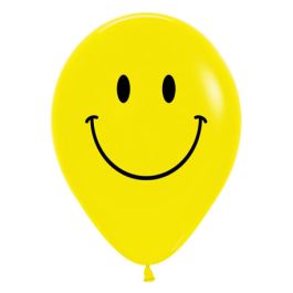 Yellow Smiley Face Balloon 11 Inch - 50 Count Party Pack - Image 1