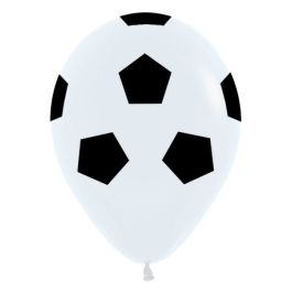 Soccer Ball Latex Balloon 11 Inch - 50-Pack - Image 1