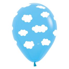 Light Blue Cloud Balloons 11 Inch - 50-Pack - Image 1