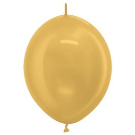 Metallic Gold Latex Balloons 6 Inch - 50-Pack - Image 1