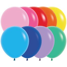 Assorted Color Latex Balloons 18 Inch - 25-Pack - Image 1