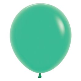 Green Latex Balloons 18 Inch Round - 25-Count Bulk Pack - Image 1