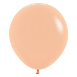 Peach-Blush Latex Balloons 18 Inch Round - 25 Count - Image 1