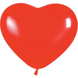 Red Heart Balloon 6 Inch - 100-Pack Latex Balloons - Image 1
