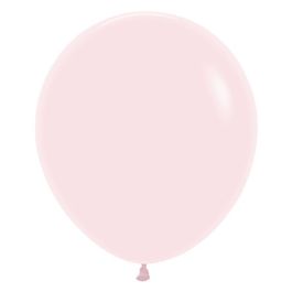 Pastel Pink Balloons 18 Inch Round - 25 Count Pack - Image 1