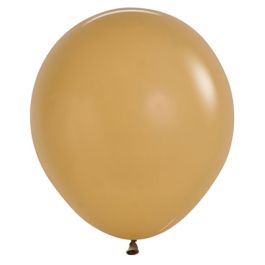 Latte Beige Balloons 18 Inch Round - 25 Count - Image 1