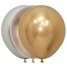 Golden Luxury Latex Balloons 18 Inch - 15-Pack - Image 1