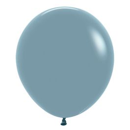 Pastel Dusk Blue Balloons 18 Inch Round - 25 Count - Image 1