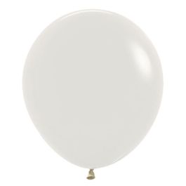 Cream Latex Balloons 18 Inch Round - 25-Pack - Image 1