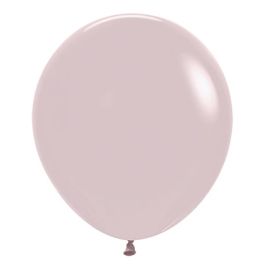 Pastel Pink Balloons 18 Inch Round - 25 Count - Image 1
