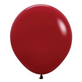 Imperial Red Latex Balloons 18 Inch - 25-Pack - Image 1