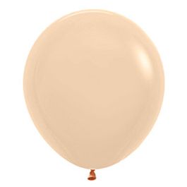 Pastel Peach Latex Balloons 18 Inch - 25-Count Bulk Pack - Image 1