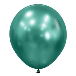 Aurora Green Latex Balloon 18 Inch - 15-Pack - Image 1