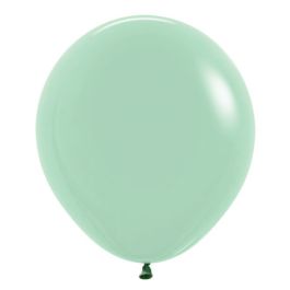 Pastel Dusk Green Tea Latex Balloons 18 Inch - 25-Pack - Image 1