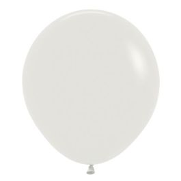 Almond White Latex Balloons 18 Inch - 25 Count - Image 1