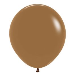 Mocha Latex Balloons 18 Inch Round - 25-Pack Bulk Value Set - Image 1