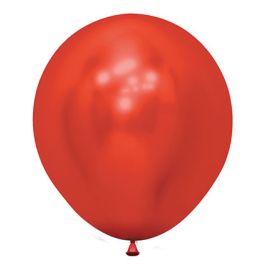 Crystal Red Balloons 18 Inch Round - 15-Pack - Image 1