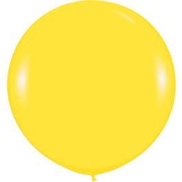 Fashion Yellow Latex Balloons 3 Inch - 2-Pack - Image 1