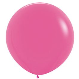 Fuchsia Latex Balloons 3 Inch - 10-Pack - Image 1