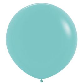 Blue Latex Balloons 3 Inch Round - 2-Pack - Image 1