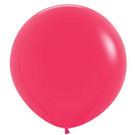 Raspberry Latex Balloons 3 Inch Round - 10-Pack - Image 1