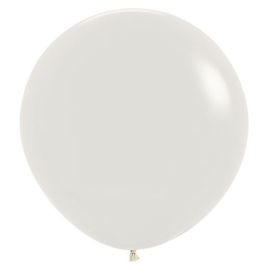 Pastel Dusk Cream Balloons 3 Inch Round Shape - 2-Pack - Image 1