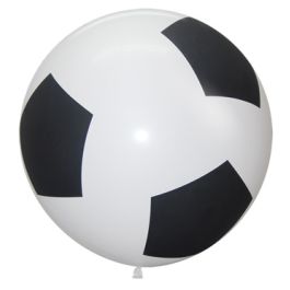 Soccer Ball Latex Balloon 3 Inch - 2-Pack - Image 1