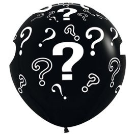 Black Gender Reveal Balloon 3 Inch - 2-Pack - Image 1