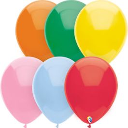 Multicolor Assorted Latex Balloons 12 Inch - 50-Pack Bulk - Image 1